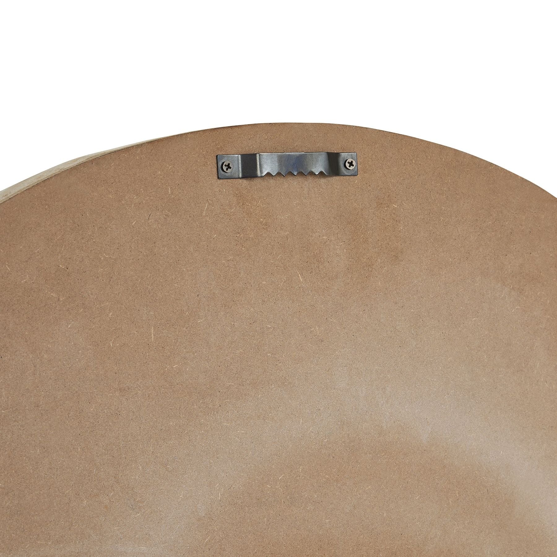 Back view of the Williston White Wall Clock with wall mounting hook - Luxury Furniture for premium home decor.