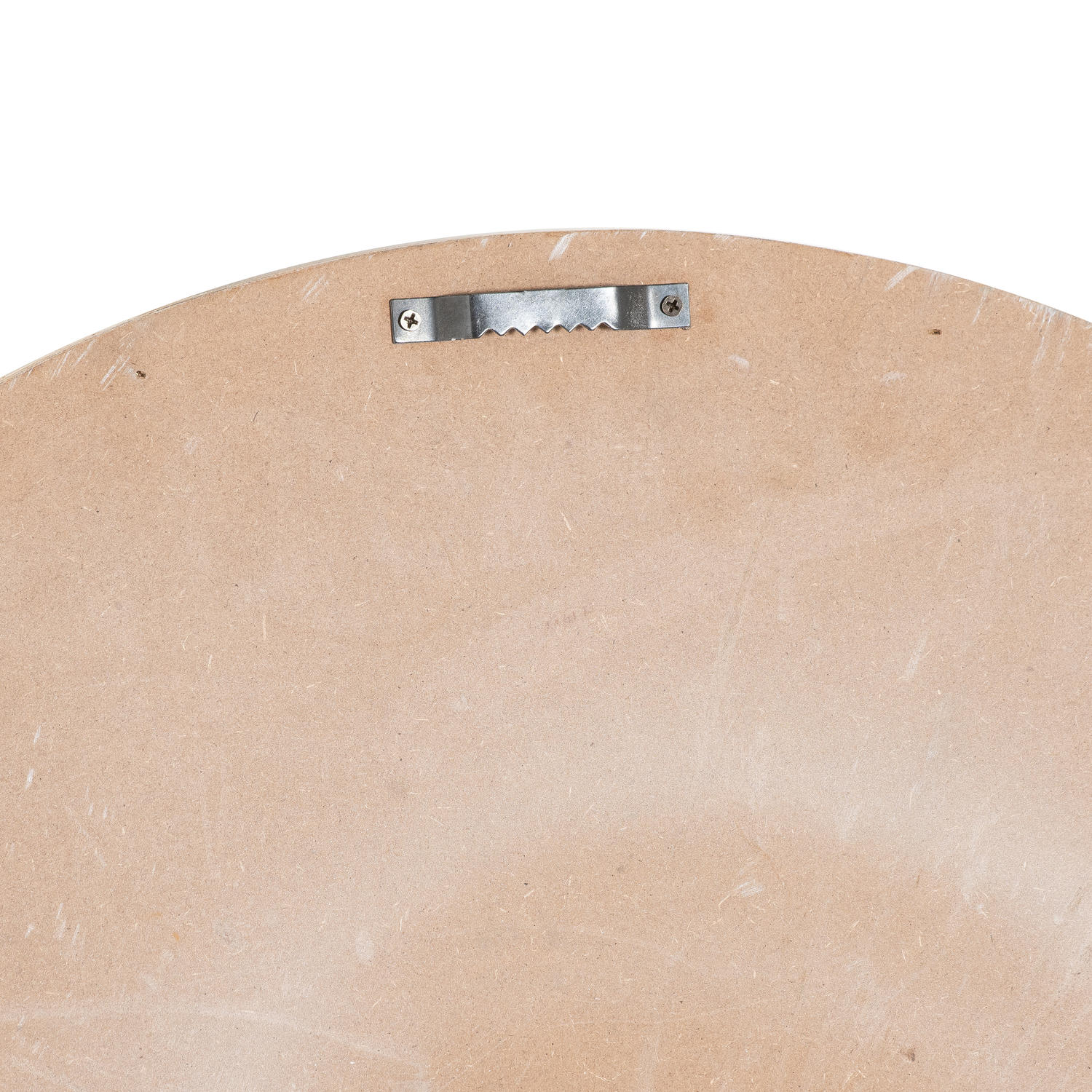 Wall mount hook detail of the Williston White Wall Clock by Luxury Furniture. Perfect for modern and curated home decor.
