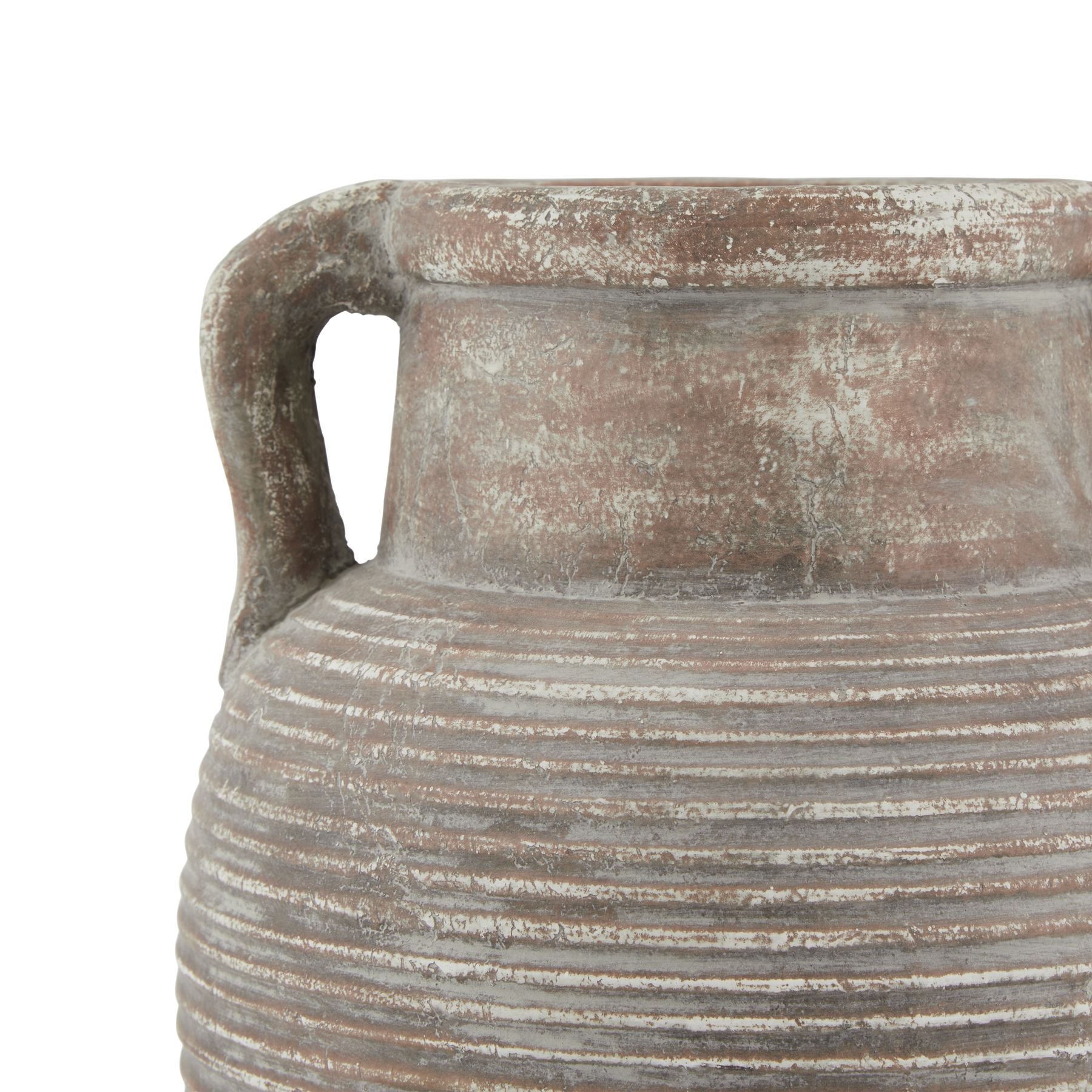 Siena Brown Amphora Pot - Luxury Modern Designer Furniture, Mediterranean charm, ribbed detail, premium home decor, curated collection.