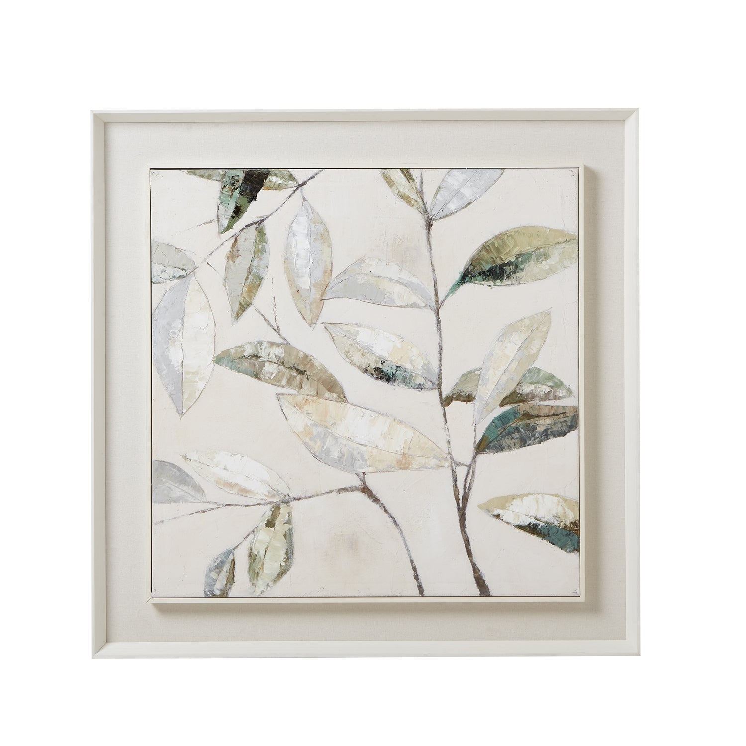 Dolce Dapple Leaf Framed Painting on Canvas - Luxury and Designer Furniture, Modern Home Decor, Premium Curated Collection.