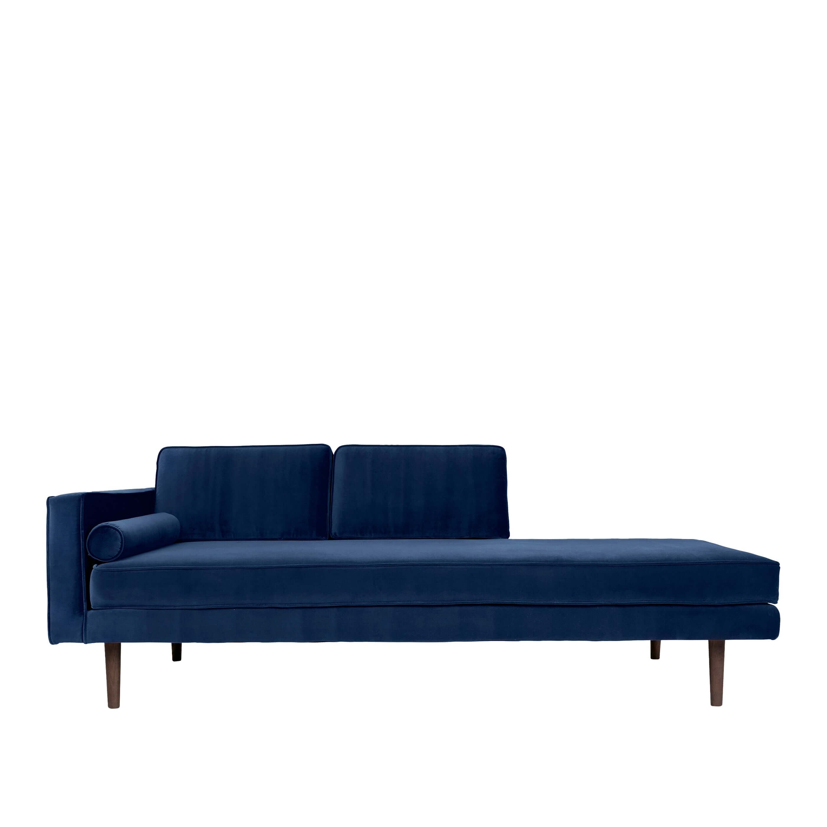 Luxury Wind Chaise Longue Left Sided in Insignia Blue, premium modern designer furniture for high-end home decor.