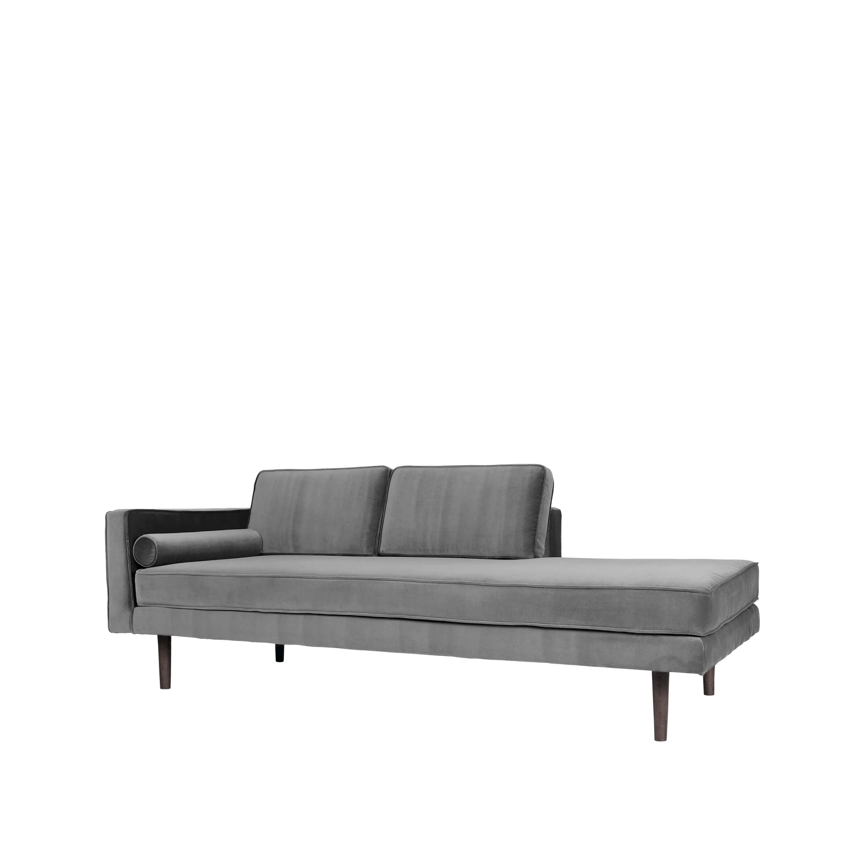 Luxury Wind Chaise Longue Left Sided in Drizzle Grey - Designer Modern Furniture for Sophisticated Home Decor