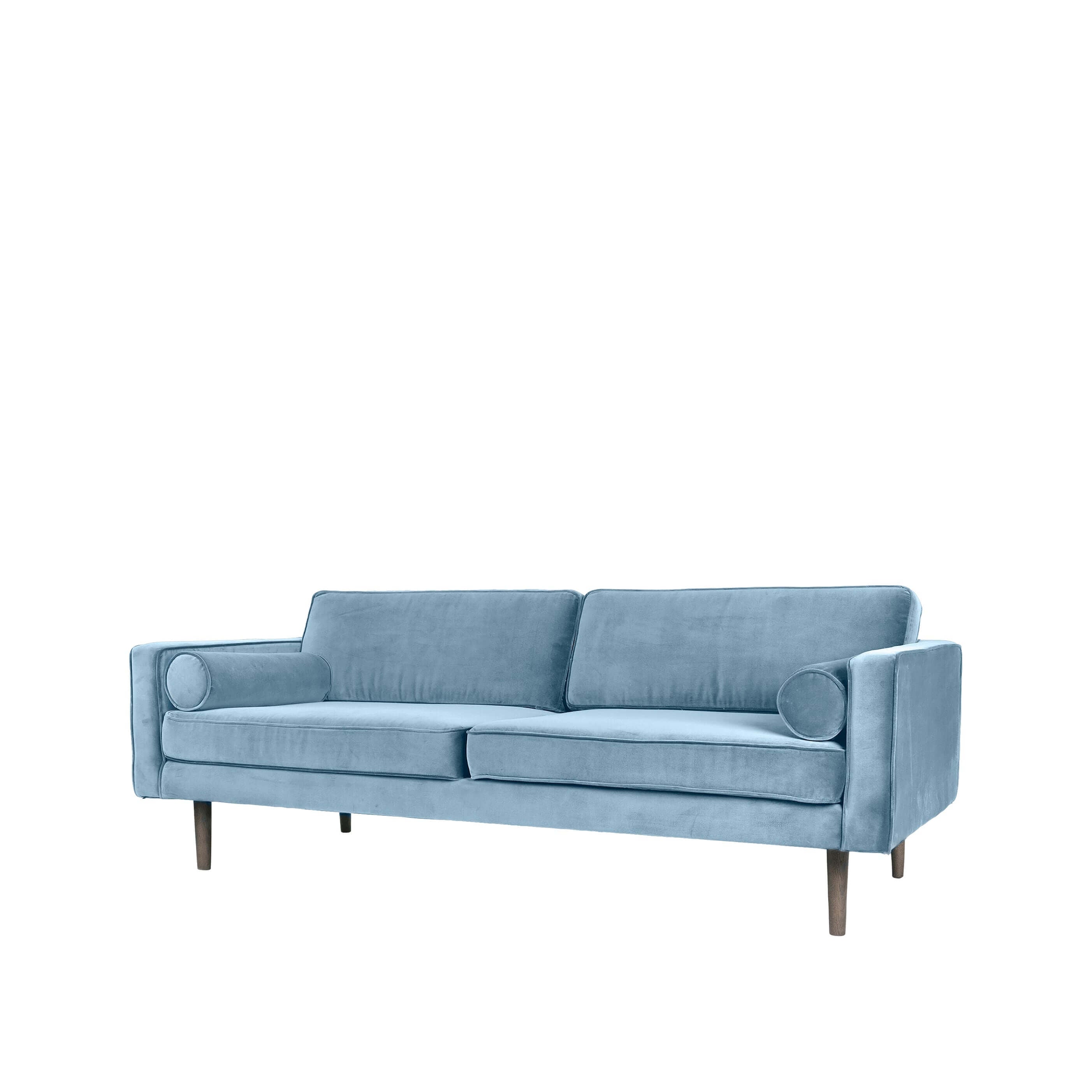 Pastel Blue Wind Sofa 2-seater: Luxury modern furniture, designer elegance, ideal for bright interiors. Premium home furnishings.