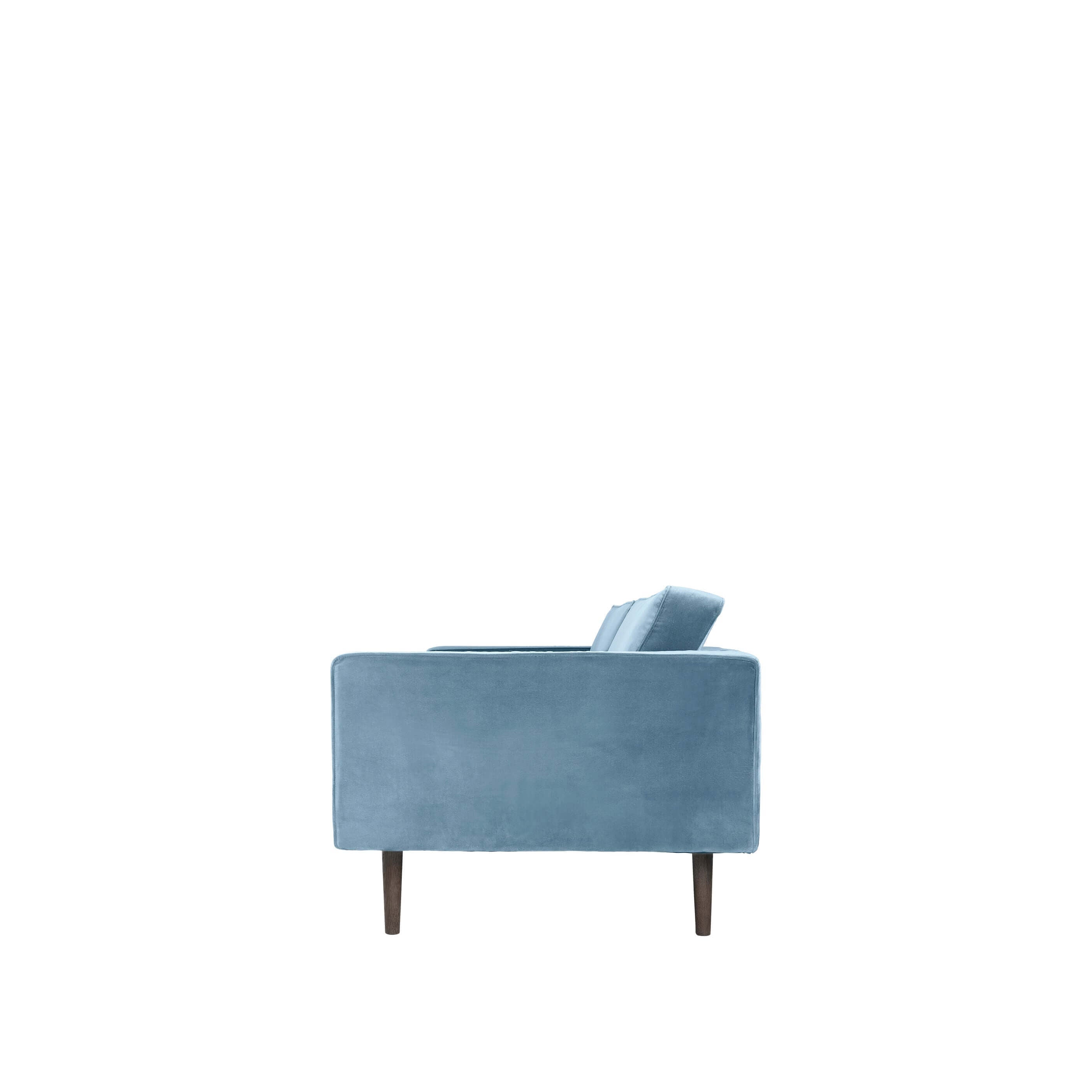 Wind Sofa 2-seater in pastel blue, modern luxury furniture piece. Premium upholstery, perfect for curated designer home decor collections.