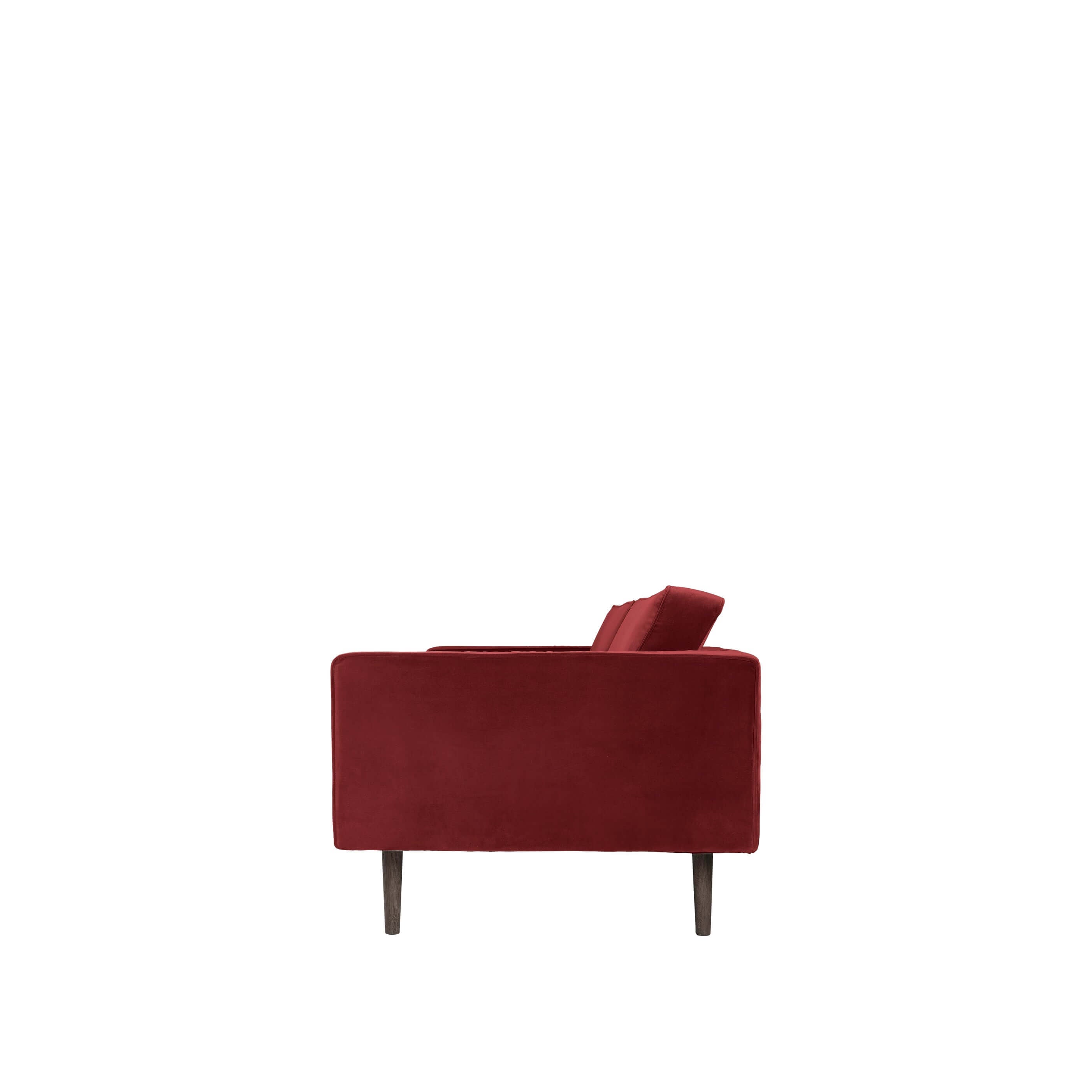 Wind Sofa 2-seater in Wild Ginger side view - Luxury Designer Furniture, Modern and Premium Home Furnishings.