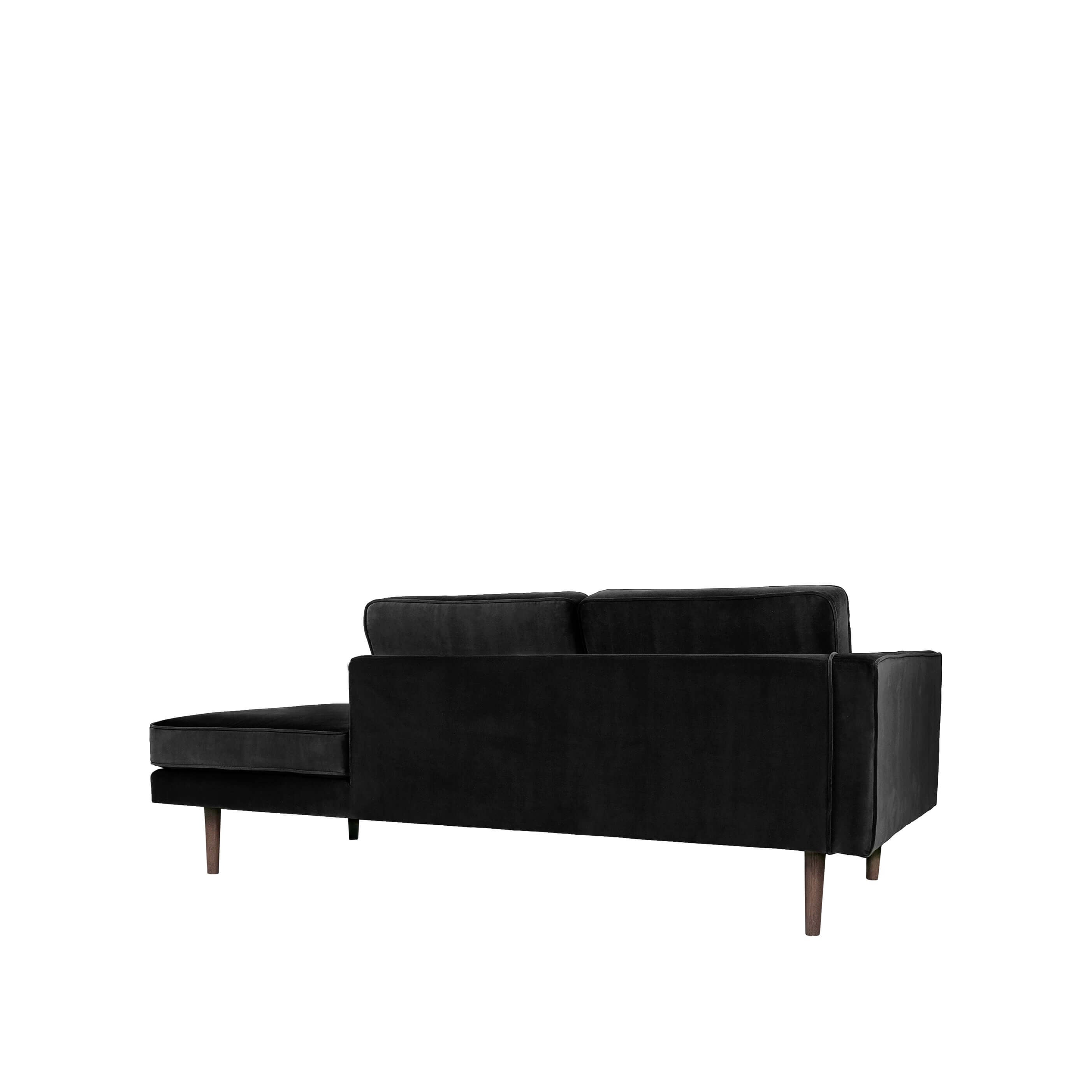 Luxury black Wind Chaise Longue Left Sided by {{ product.vendor }}. Designer furniture for high-end modern home decor.