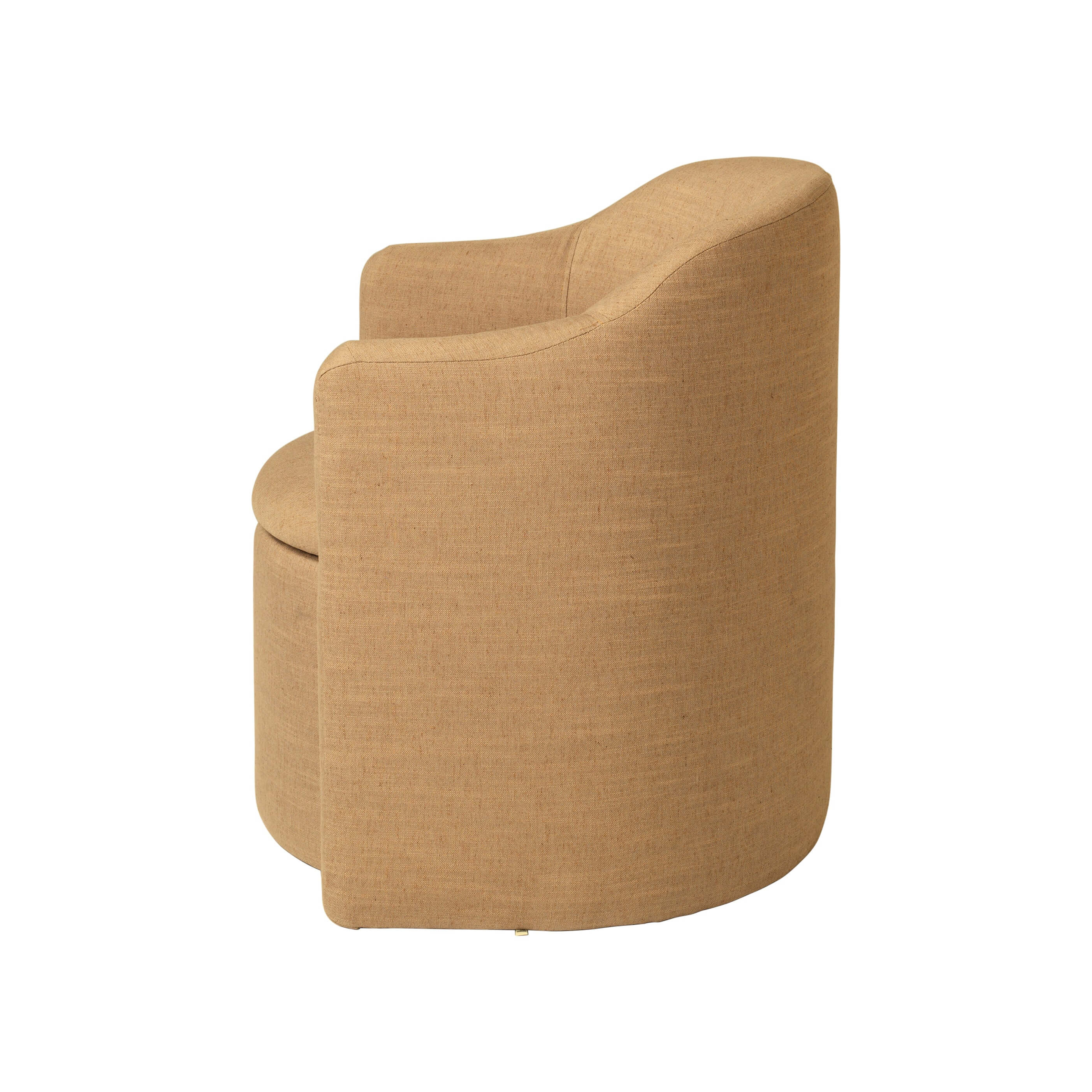 Luxury Pond Armchair in Ocher by Designer Furniture, modern cocoon seating, premium home decor, part of curated furniture collection.