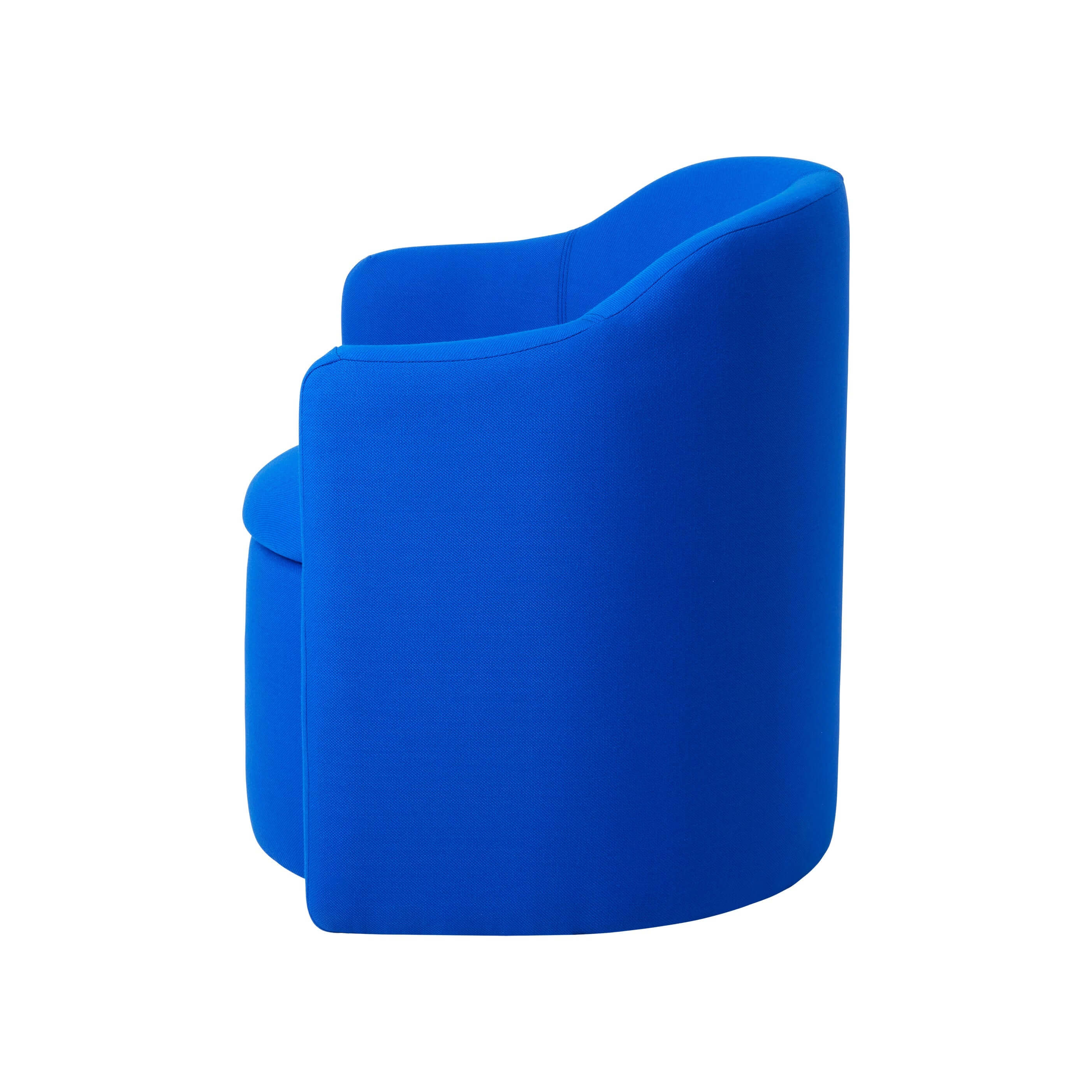 Pond Armchair in blue, a luxury designer furniture piece for modern interiors, featuring ergonomic design and vibrant color.