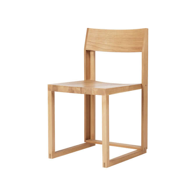 Outline Chair in oak wood, minimalist design - Luxury and Designer Furniture. Ideal for modern and curated furniture collections.