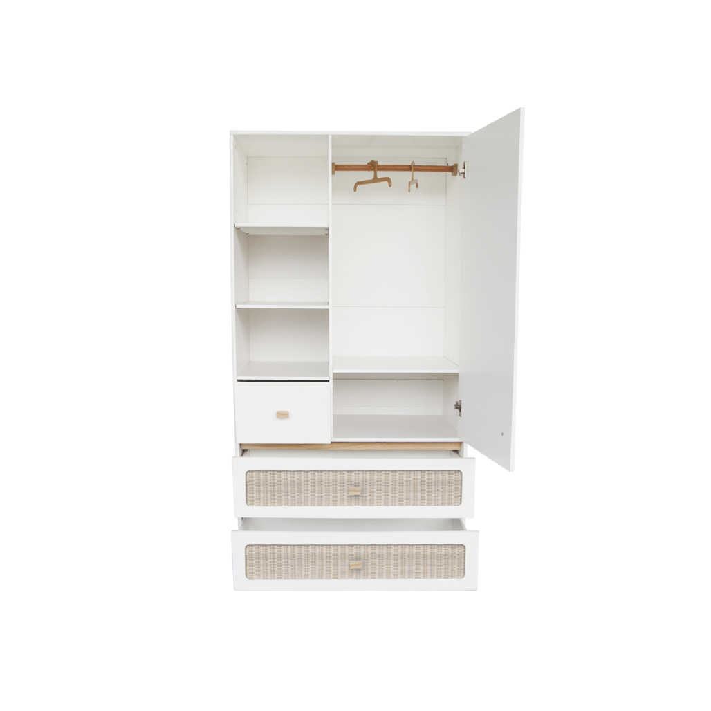 Marelia Wardrobe Rattan - Neige image 3