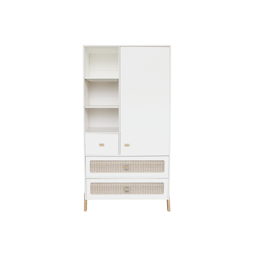 Marelia Wardrobe Rattan - Neige image 4
