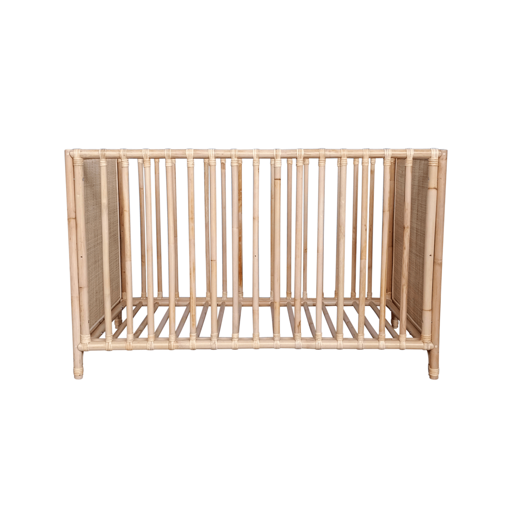 Nemo Evolutive Bed in rattan 60 x 120 - Rattan Natural image 3