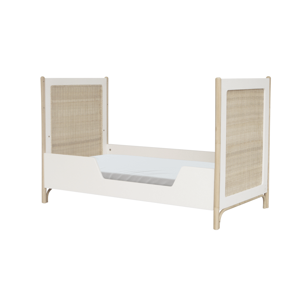 Oceania Rattan Evolutive Bed 60 x 120 - Neige image 3
