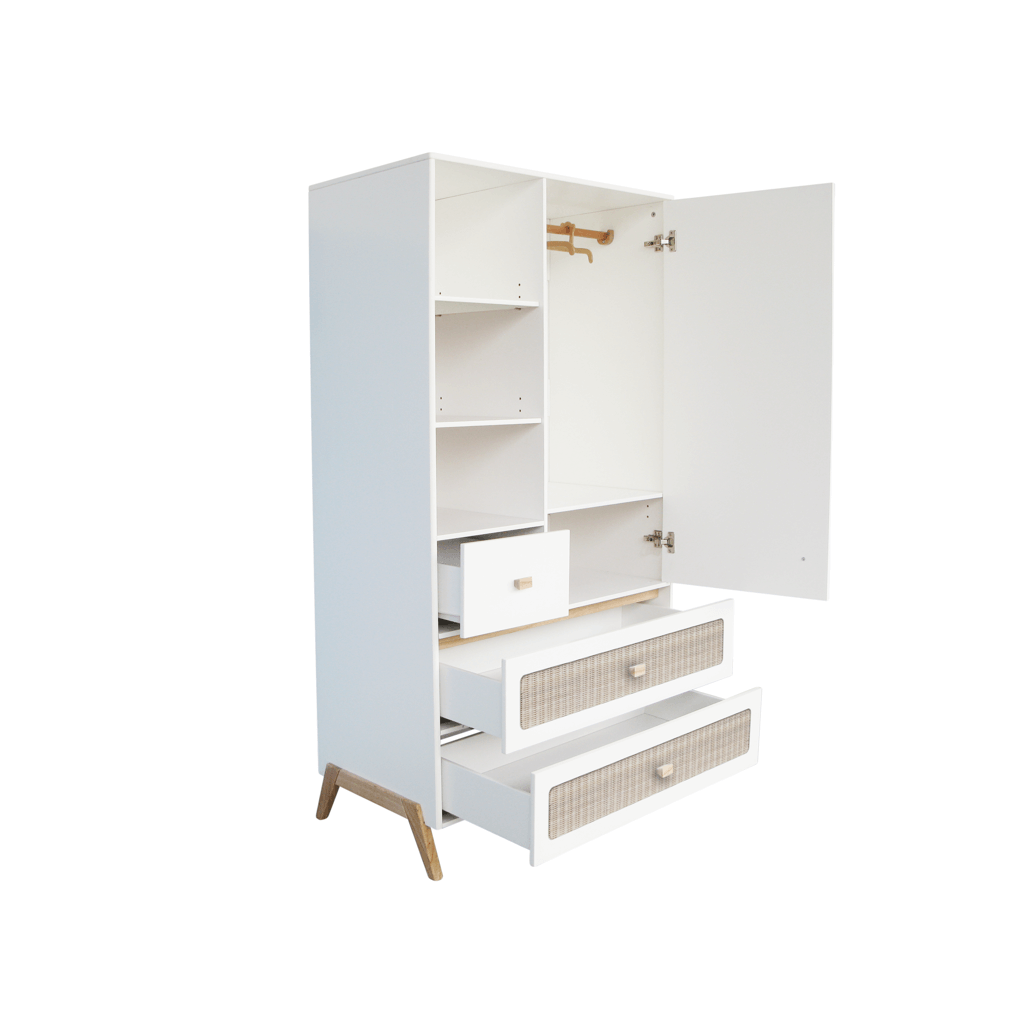 Marelia Wardrobe Rattan - Neige image 2