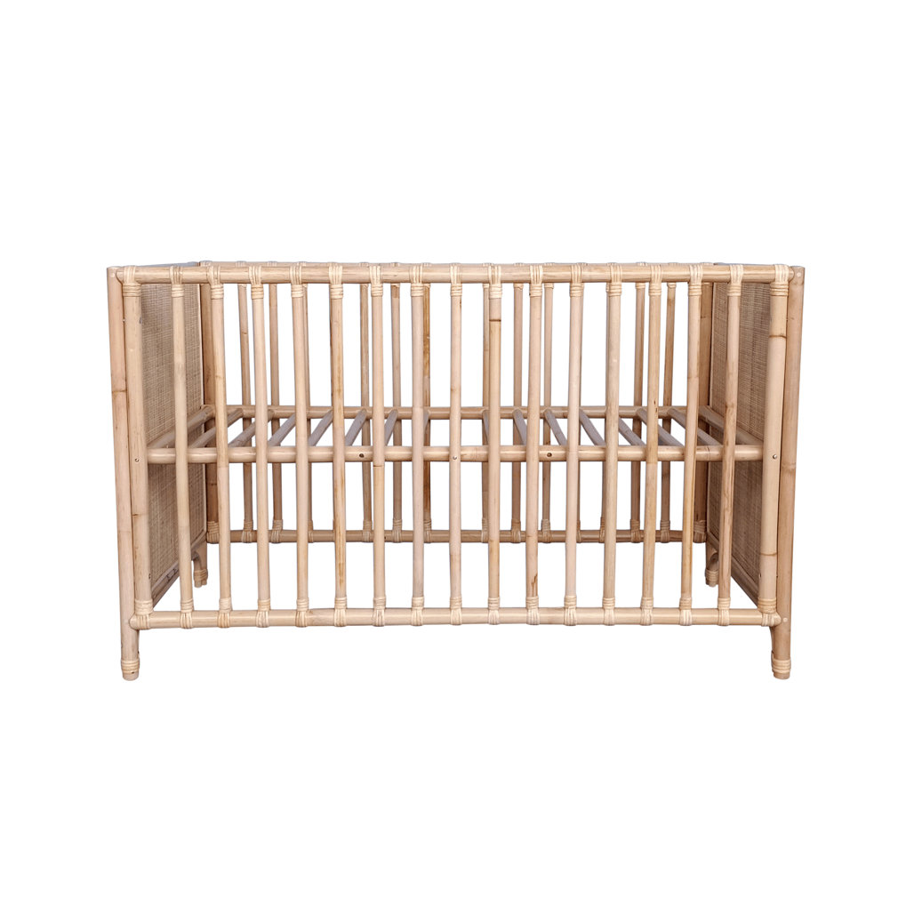 Nemo Evolutive Bed in rattan 60 x 120 - Rattan Natural image 4