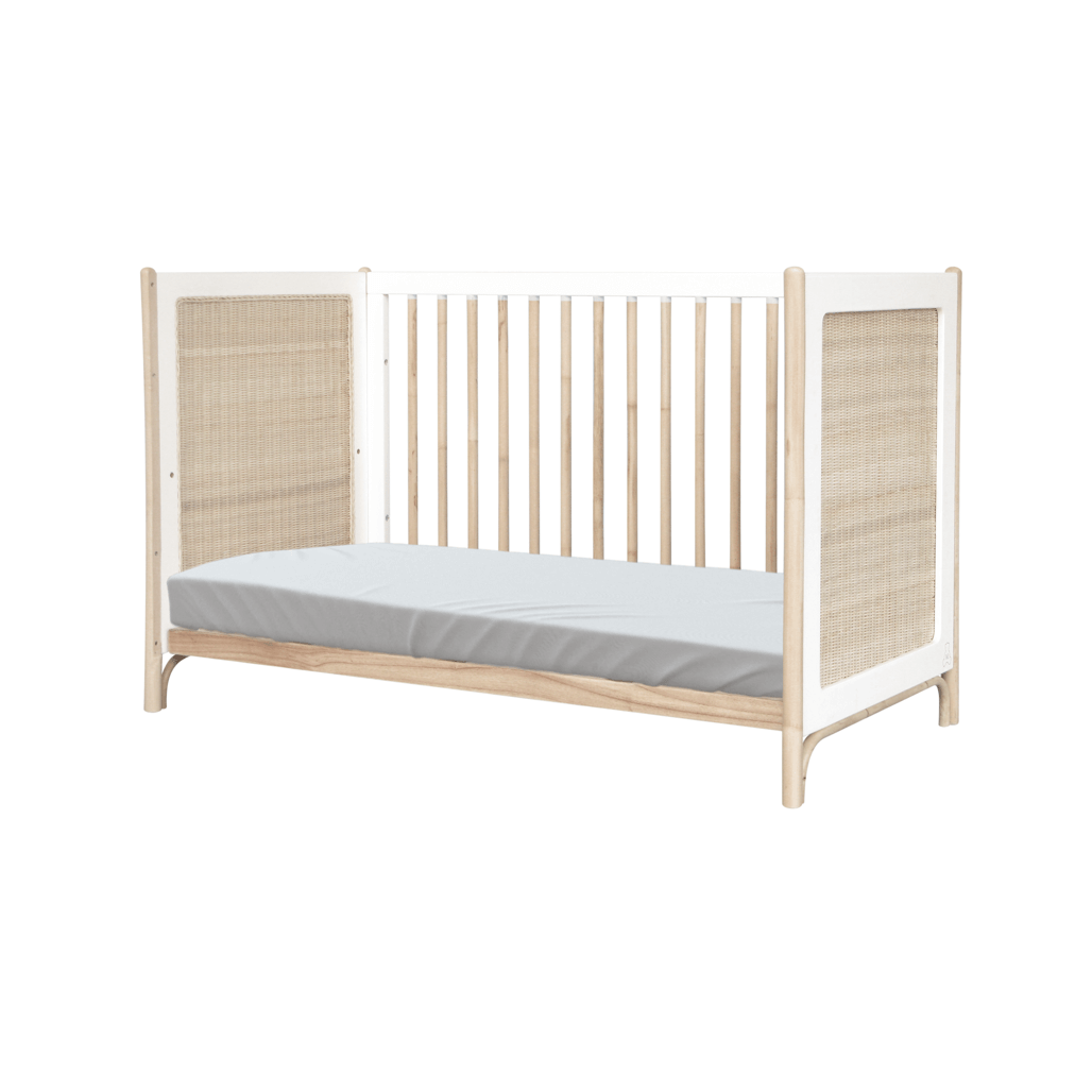 Oceania Rattan Evolutive Bed 60 x 120 - Neige image 2