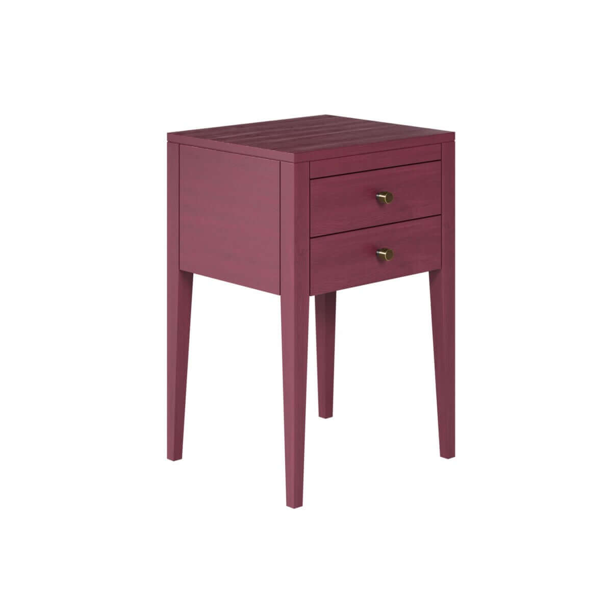 Radford Bedside | Red | 2 Drawers