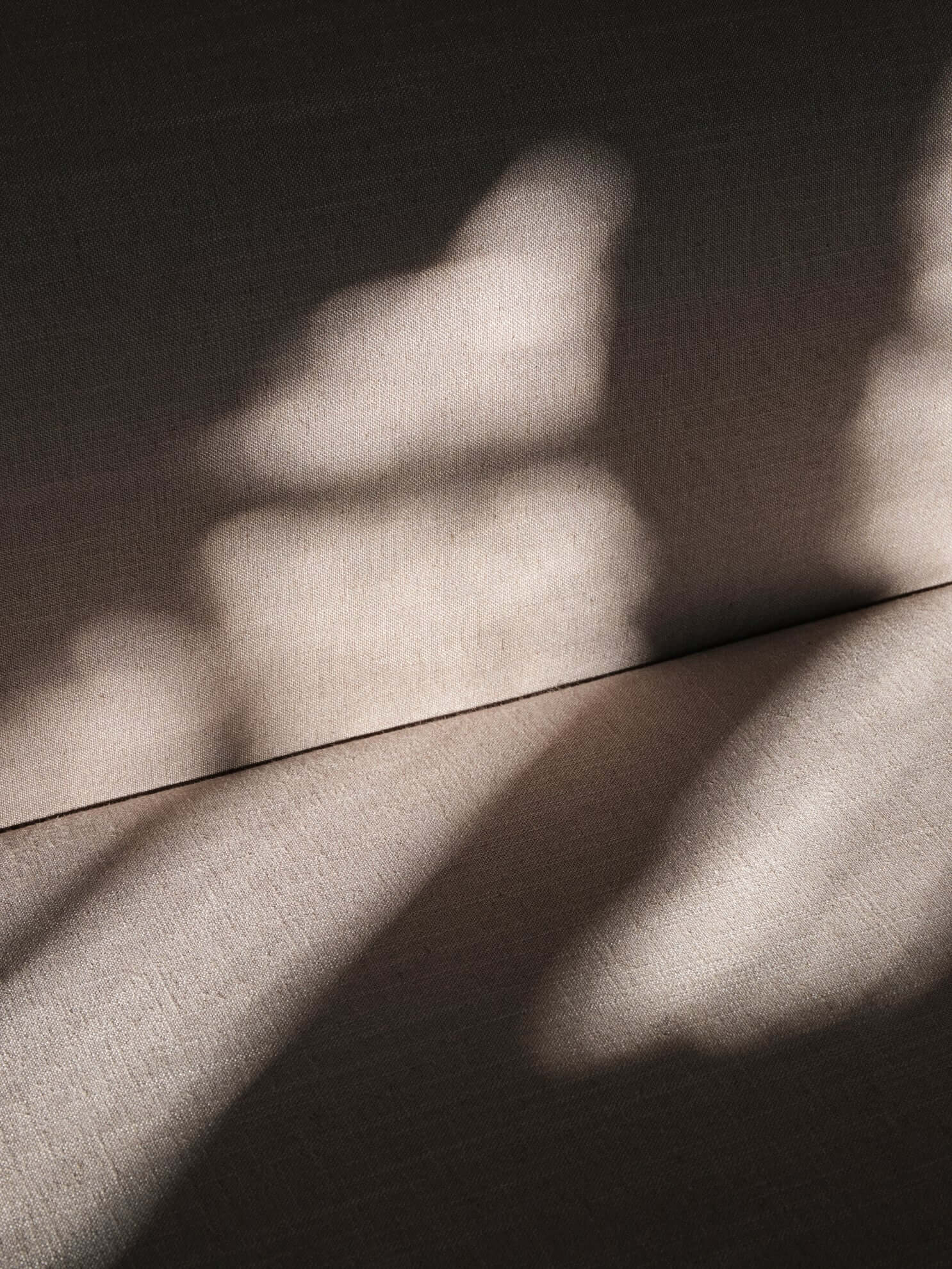 Shade on Latte fabric of Lagoon Left Corner Module by Broste Copenhagen. Premium luxury and designer furniture for modern home decor.