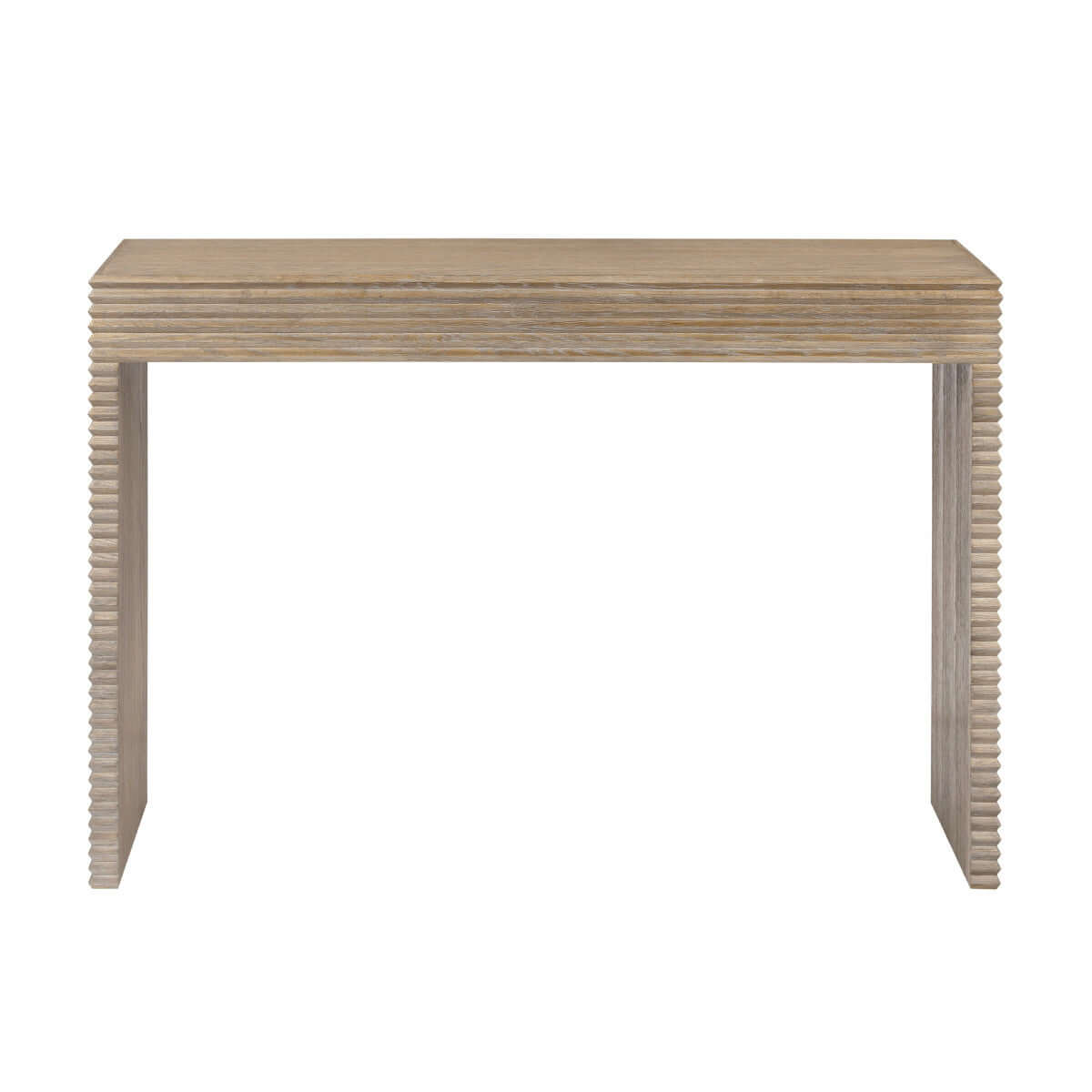 Wickham Ribbed Oak Console