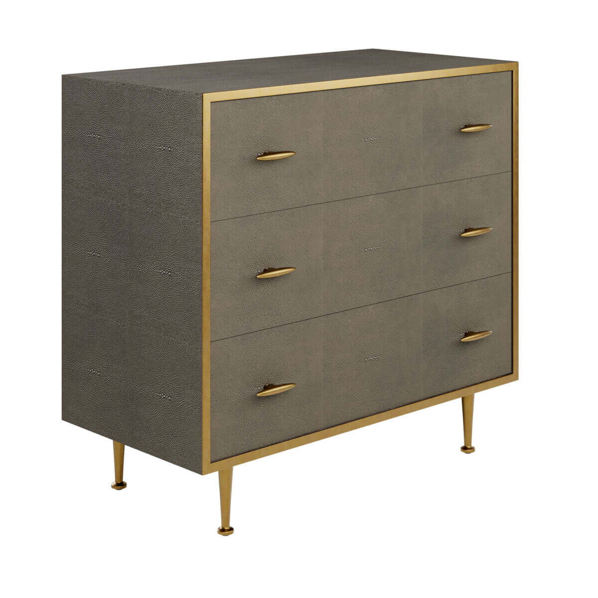 Hampton Chest of Drawers | Grey Shagreen