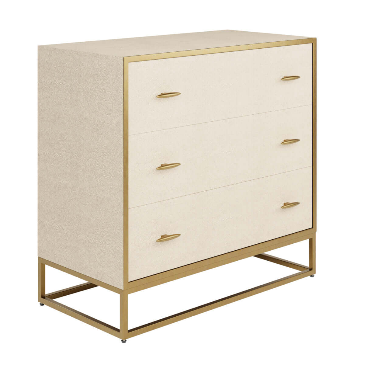 Hampton Chest of Drawers | Ivory Shagreen