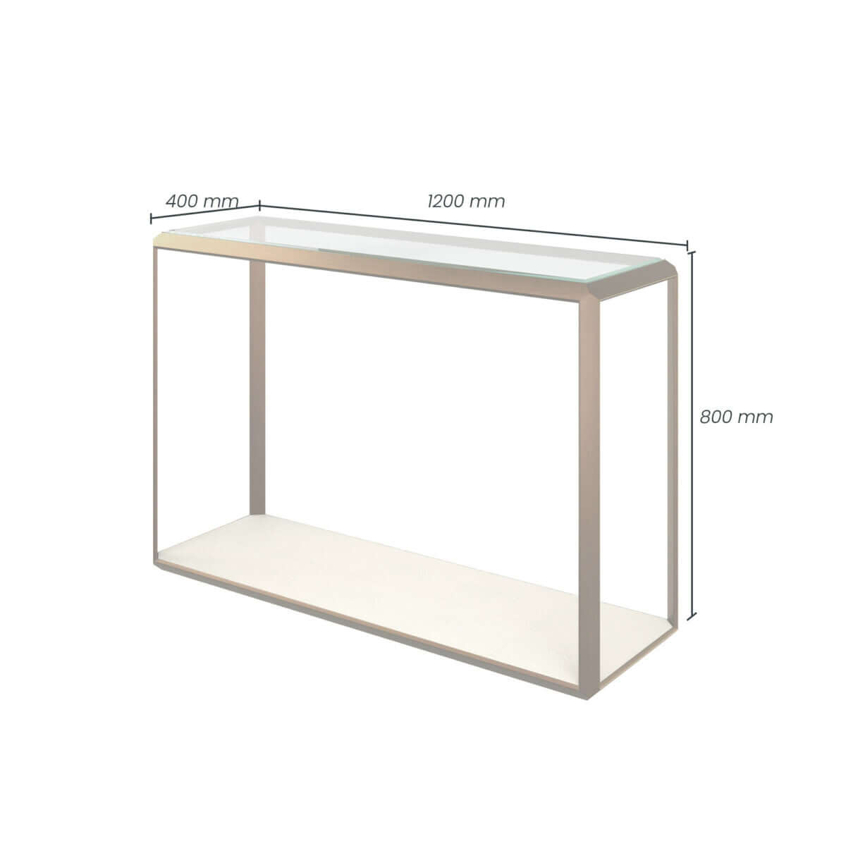 Elmley Console Table | Ivory