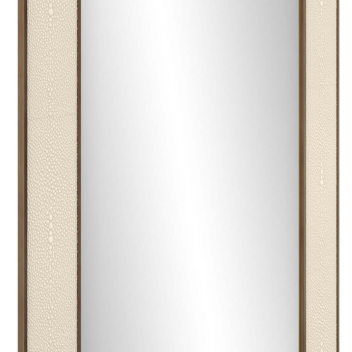 Hampton Mirror | Small Rectangular | Ivory Shagreen