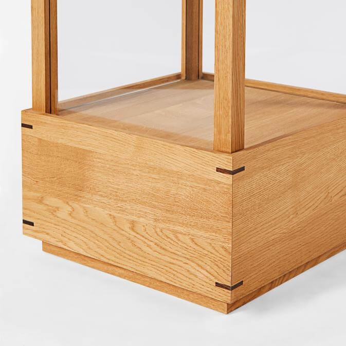 Japanese Cabinet M – Luxury designer oak cabinet with glass panels. Premium modern furniture for high-end home decor. Curated collection.