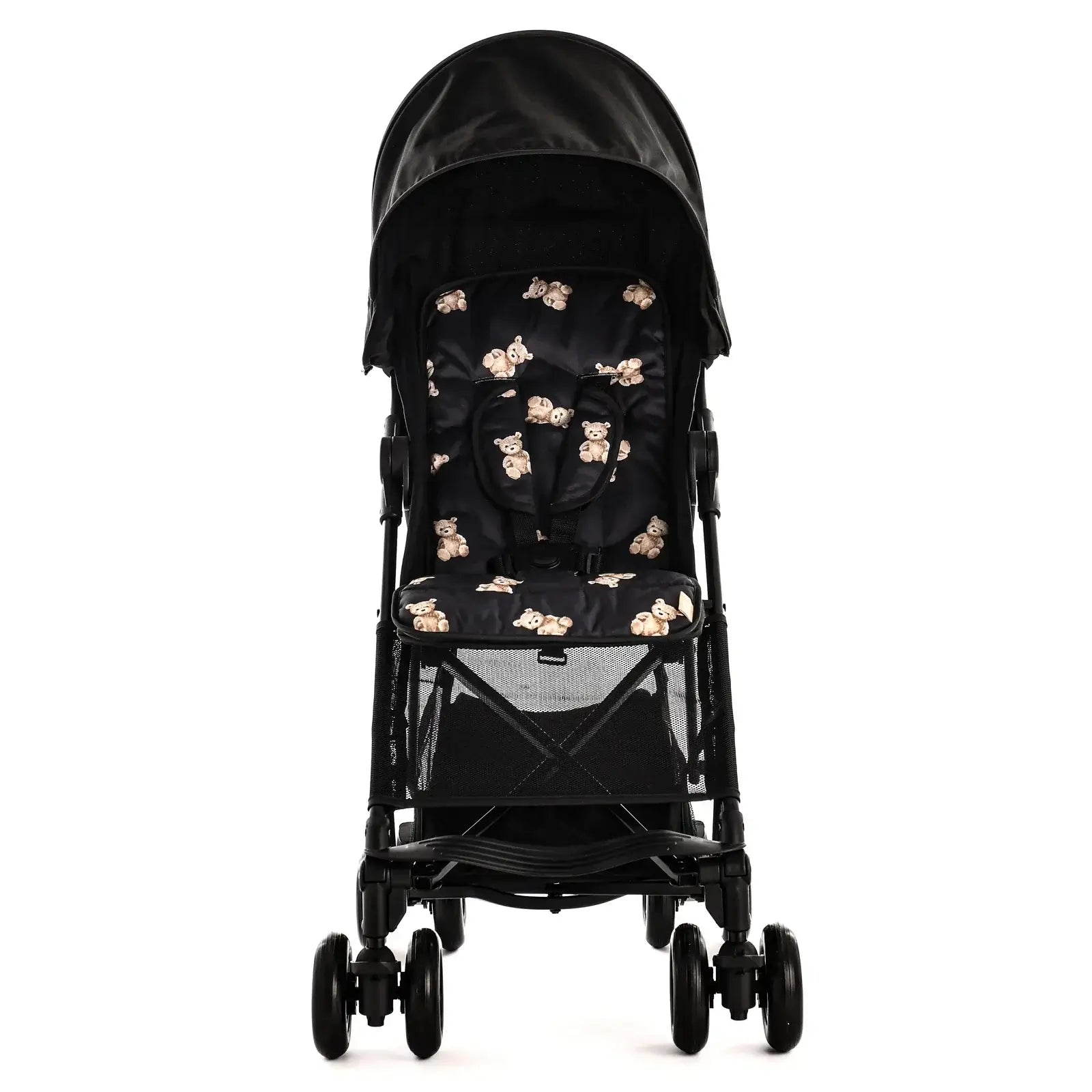 Roma Rizzo 2 Teddy Black Stroller - Luxury Designer Modern Compact Pushchair for Parents & Grandparents, Premium Curated Collection