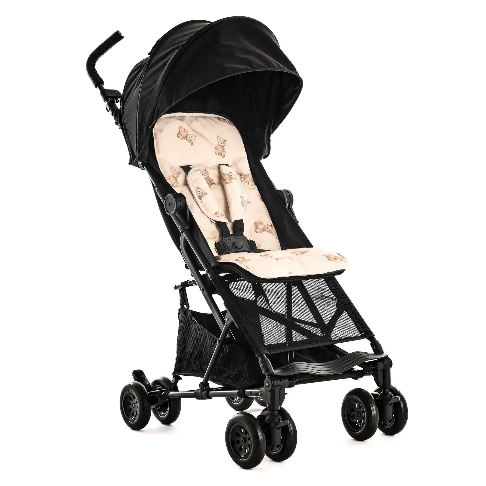 Roma Rizzo 2 – Teddy Cream Stroller, luxury compact pushchair, modern designer furniture, premium home furnishings.