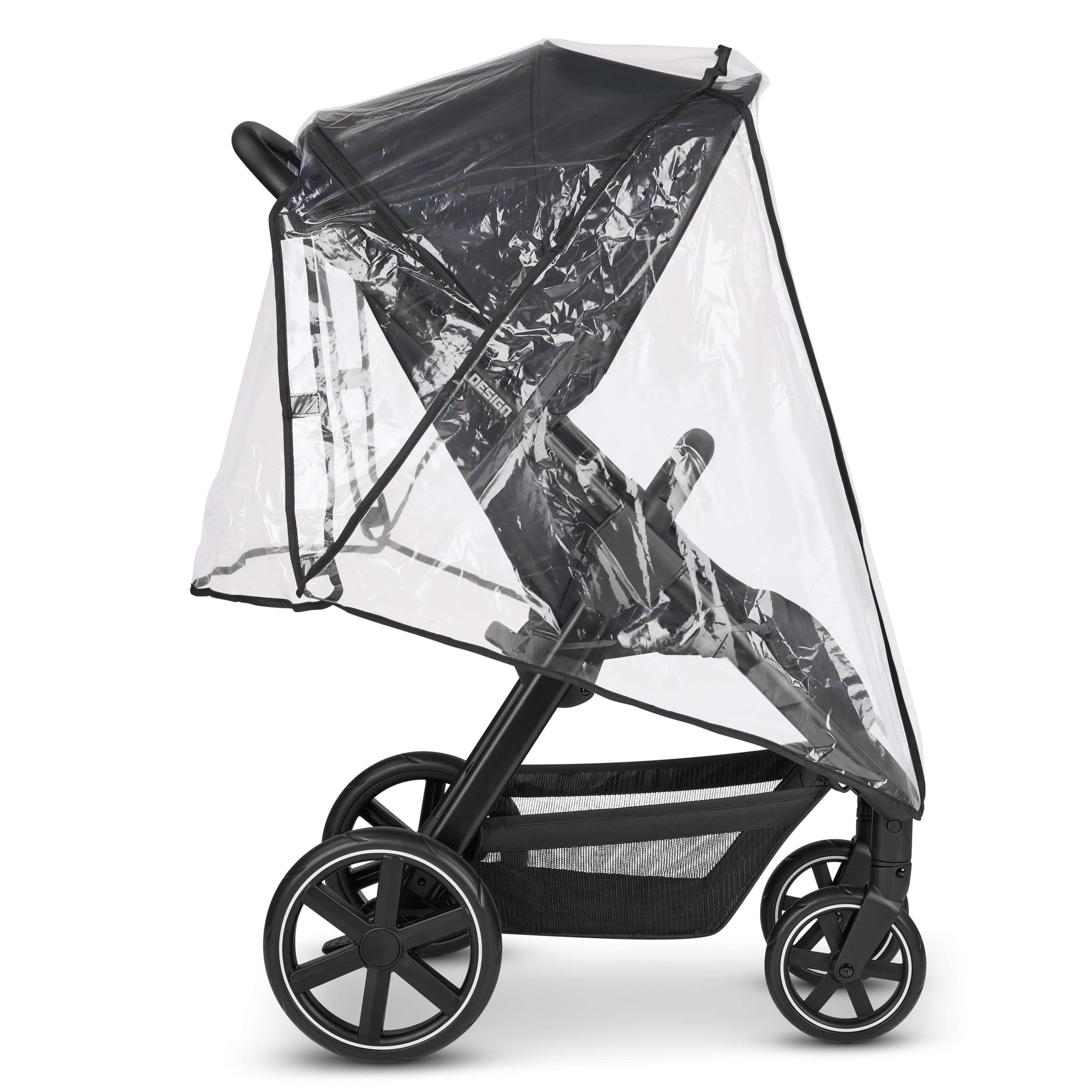 ABC Design Pushchair Rain Cover on Ping 2 buggy, luxury modern furniture accessory, premium high-end curated collection, designer style