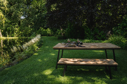 The Herringbone Market Table - Natural - 200cm image 2