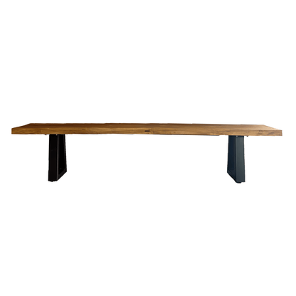 Bench With Iron Legs - Natural - 280 image 2