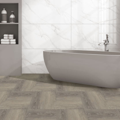 Floor Tile Wood 30.5x30.5cm Taupe (10 Tiles Per Pack) image 3