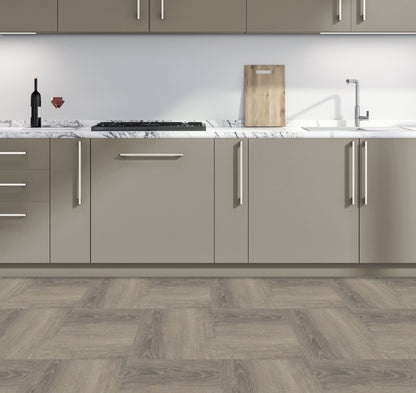 Floor Tile Wood 30.5x30.5cm Taupe (10 Tiles Per Pack) image 4