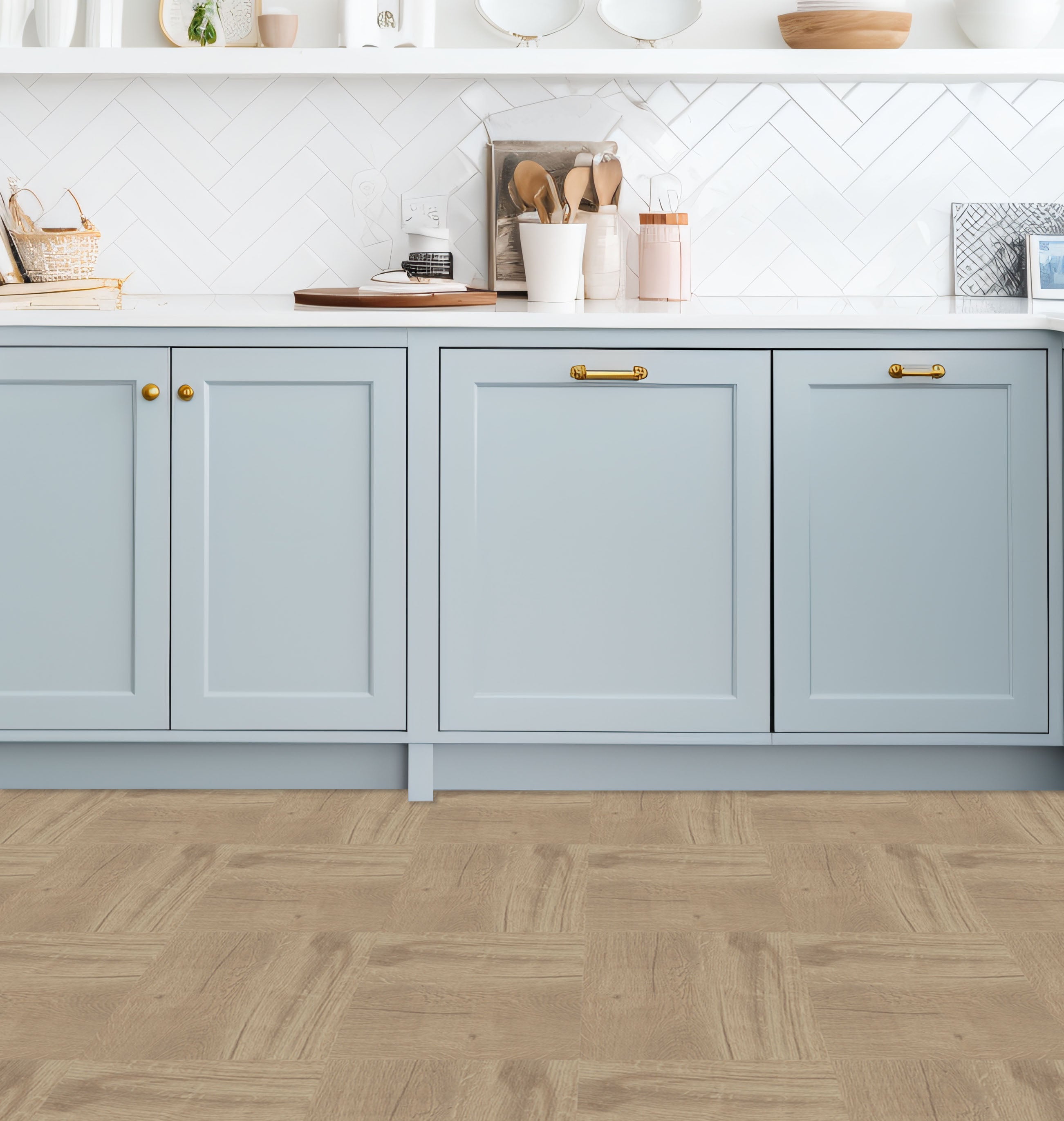 Floor Tile Wood 30.5x30.5cm Natural (10 Tiles Per Pack) image 4