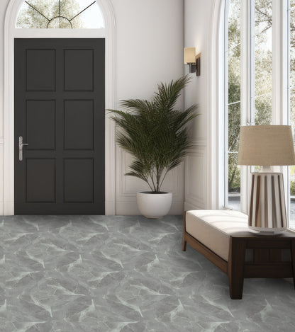 Floor Tile Marble 30.5x30.5cm Grey (10 Tiles Per Pack) image 5