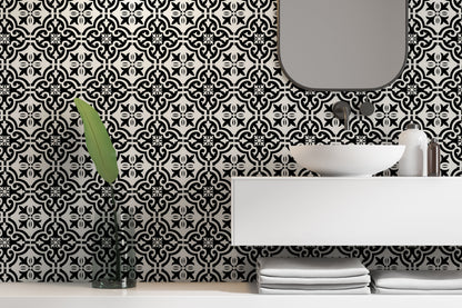 Wall Tile Motif 30.5x30.5cm Black (5 Tiles Per Pack) image 3