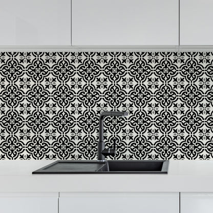 Wall Tile Motif 30.5x30.5cm Black (5 Tiles Per Pack) image 2