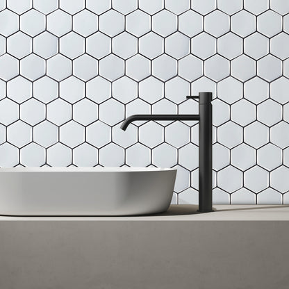 Wall Tile Hexagon 30.5x30.5cm White (5 Tiles Per Pack) image 2