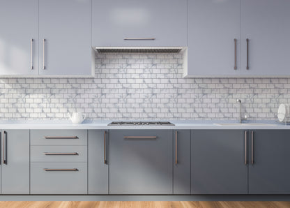 Wall Tile Marble Brick 30.5x30.5cm Grey (5 Tiles Per Pack) image 4