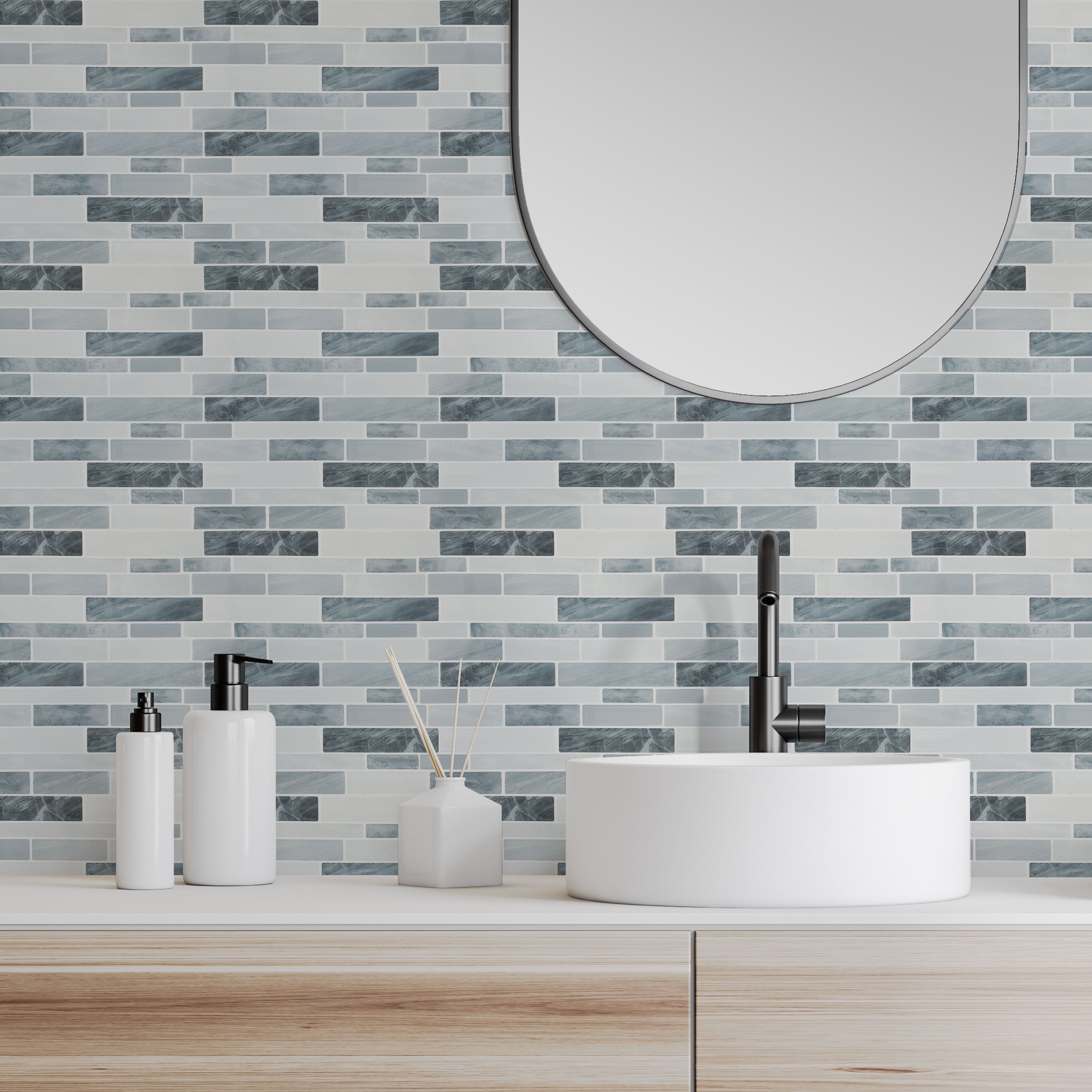 Wall Tile Slate 30.5x30.5cm Grey (5 Tiles Per Pack) image 5