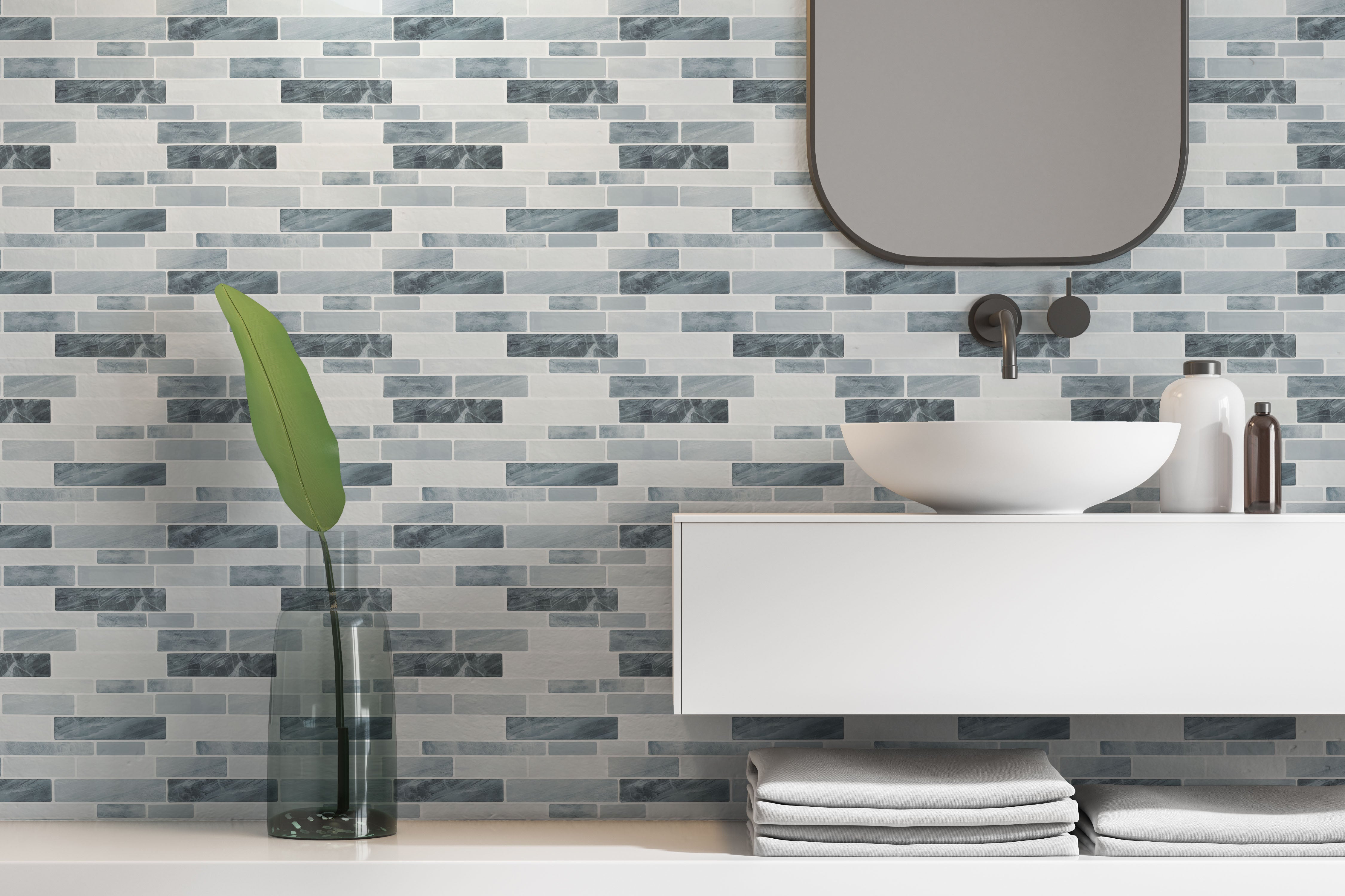 Wall Tile Slate 30.5x30.5cm Grey (5 Tiles Per Pack) image 4
