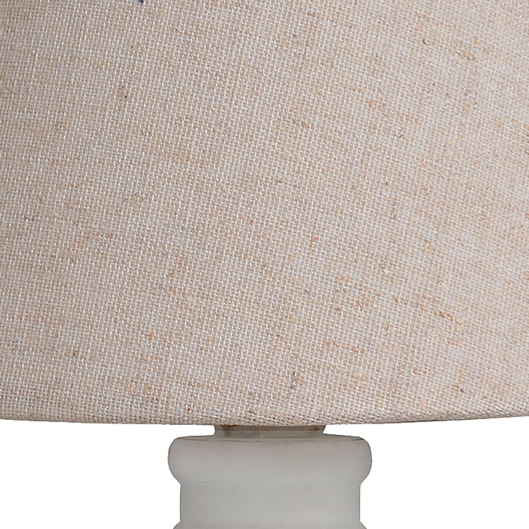 Cyrene Table Lamp with oatmeal shade and white wooden base, perfect for luxury and modern home decor. Premium designer furniture.