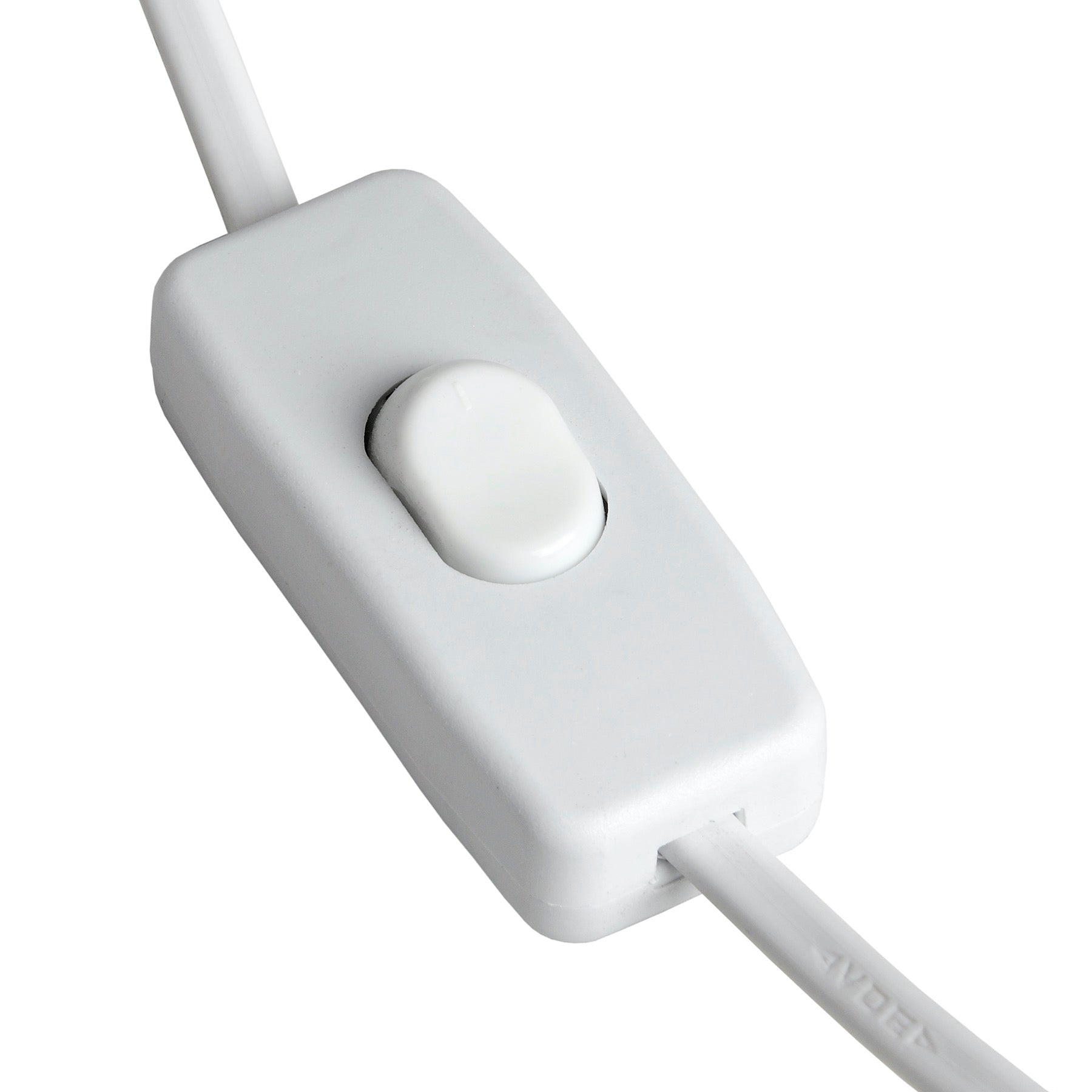 White inline switch for Leptis Magna Table Lamp, part of our premium curated furniture collection. Modern home decor accessory.