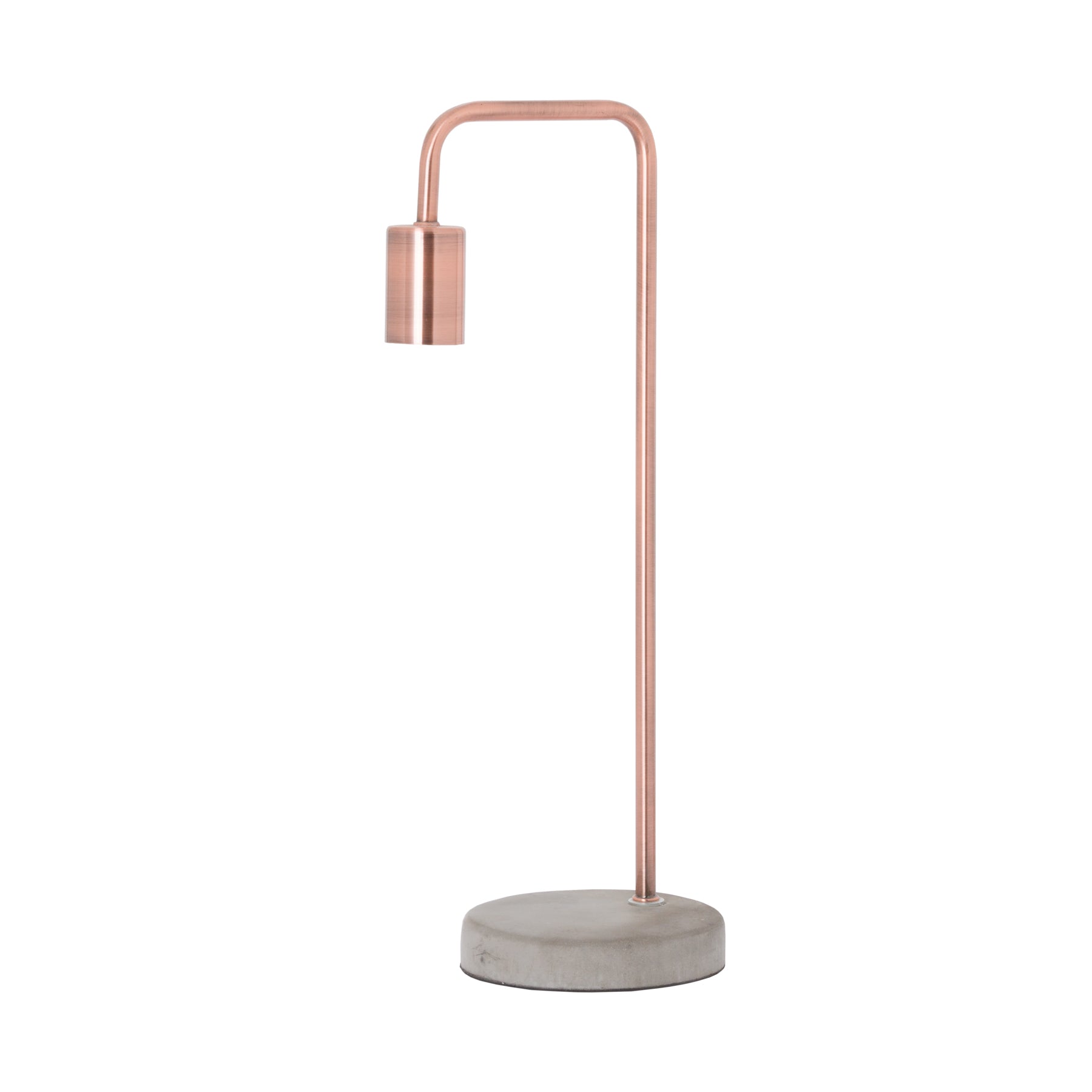 Copper Industrial Lamp With Stone Base – Luxury Designer Furniture, perfect for modern and curated furniture collections, by [Vendor Name].