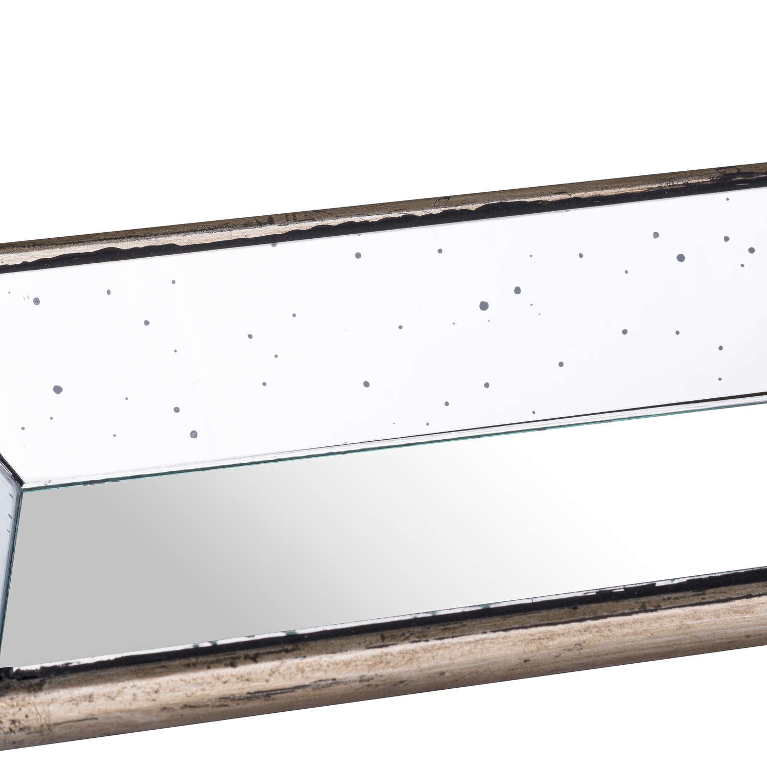 Astor Distressed Mirrored Display Tray with Wooden Detailing – Luxury Designer Furniture by [Vendor]. Modern and curated for premium home decor.