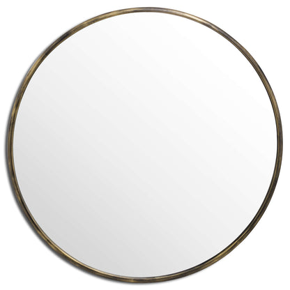 Antique Brass Large Narrow Edged Mirror - Luxury Furniture, Designer, Modern, Curated Collection, Premium Home Furnishings