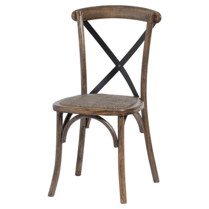 Cross Back Dining Chair – Luxury Furniture by Designer. Modern, Industrial-Style Chair with Comfort and Premium Home Furnishings Design.