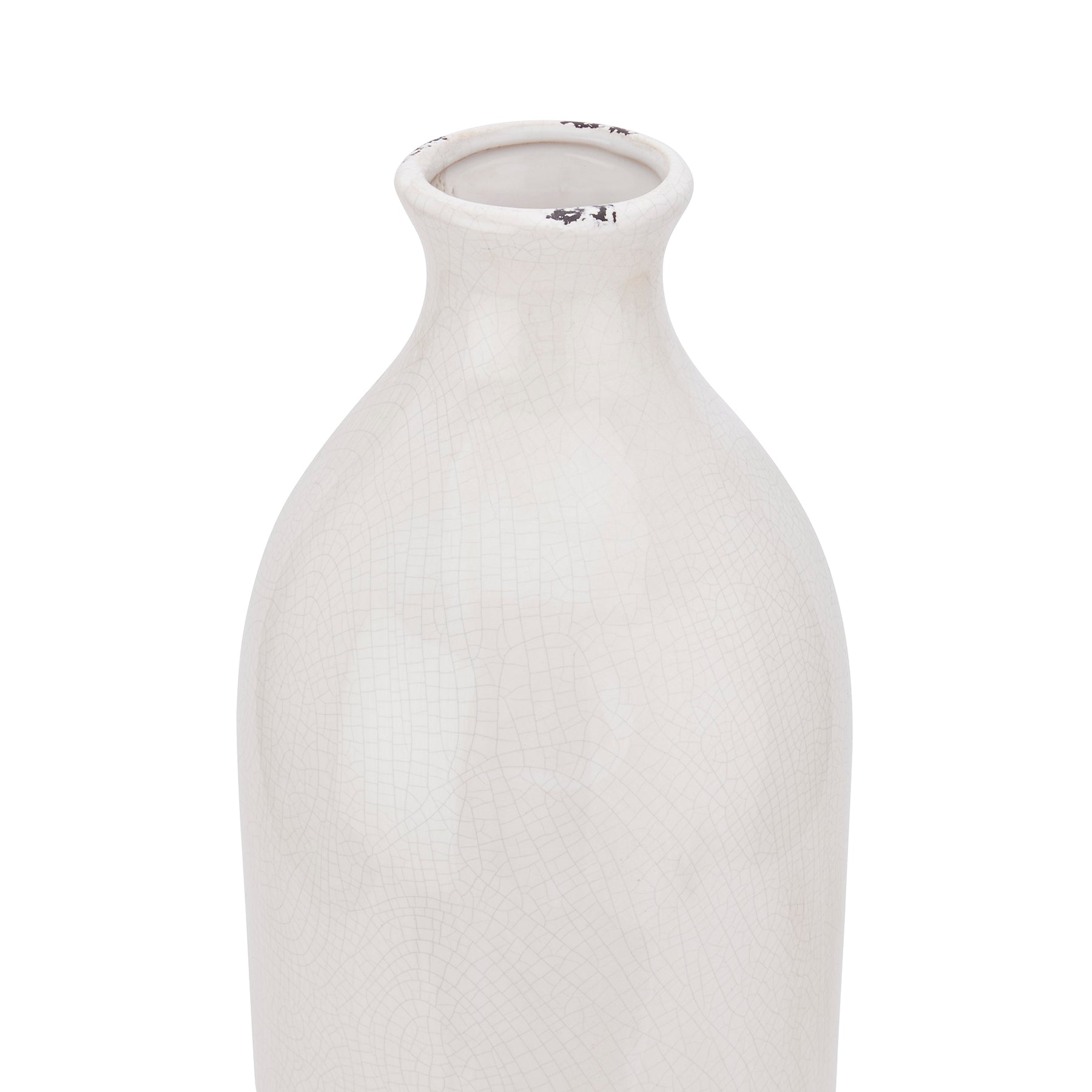 Garda Glazed Gisela Vase with crackle glaze, perfect for luxury designer modern furniture collections.